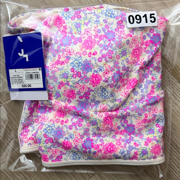 JoyLab Women's Floral Print Piped Longline Sports Bra, Pink - All Sizes - Picture 13 of 15